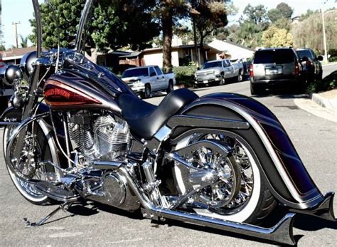 The bike features 8 stage candy paint with ghost graphics, cholo exhaust system, acid etched ape ...