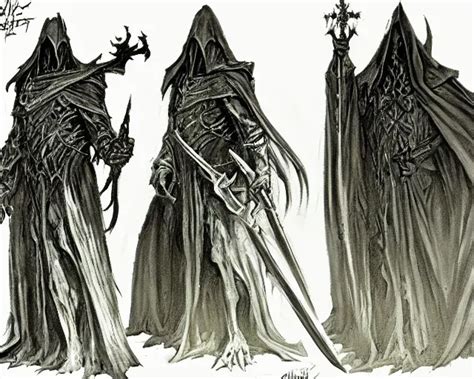 nazgul, concept art by mike ploog, greyscale, | Stable Diffusion