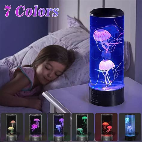 Buy Oak leaf Large LED Fantasy Jellyfish Lava Lamp Aquarium - Electric Round Jellyfish Tank Mood ...