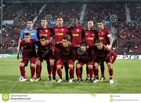 Team CFR Cluj In Champions League Editorial Photography - Image: 16081932