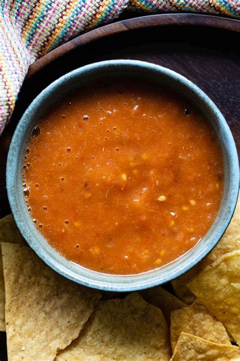 Salsa Roja (Homemade Mexican Salsa) - Green Healthy Cooking