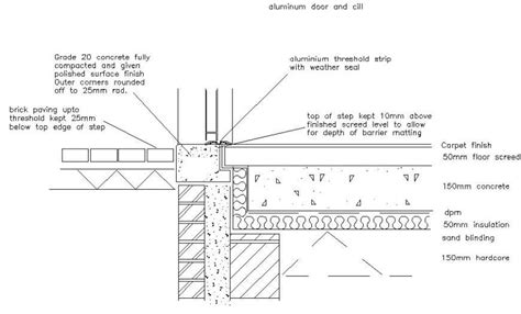 Concrete slab finishing details work in autocad - Cadbull