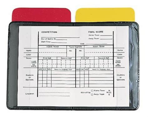 Soccer Referee Cards Printable - Printable Card Free