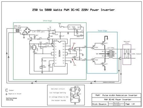 250W 5000W SG3524 DC AC Inverter Circuit – Electronics Projects Circuits