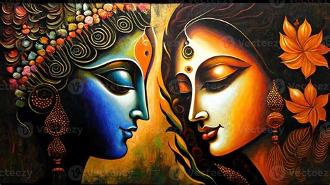 Radha Krishna Paintings On Canvas