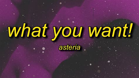 asteria - WHAT YOU WANT! (feat. Hatsune Miku) Lyrics - YouTube