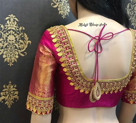 Beautiful Bridal #blousedesigns for Silk Saree /patty saree. Latest #bridalblouses designs for ...