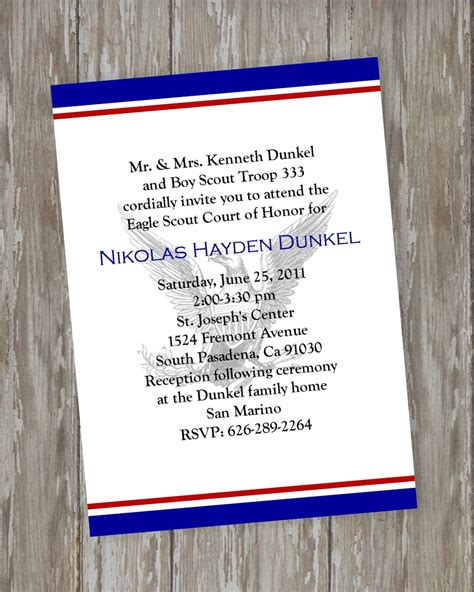 Eagle Scout Court of Honor Invitations by ItsAllAboutTheCards