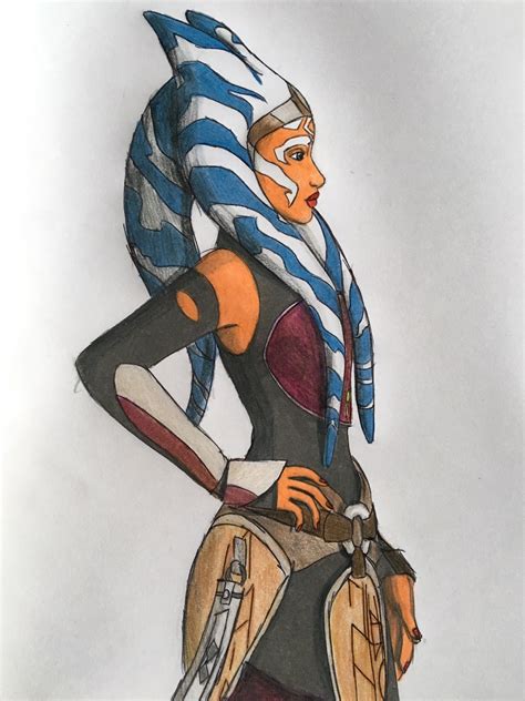 Ahsoka Tano Drawing at GetDrawings | Free download