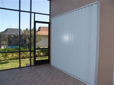 Motorized Accordion Hurricane Shutters - High Velocity™ Category 5® Hurricane Protection