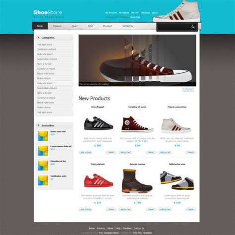 Free Template 367 Shoes