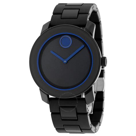 Movado Bold Navy Blue Dial Polyurethane Unisex Quartz Watch 3600314 - Bold 42mm - Movado ...