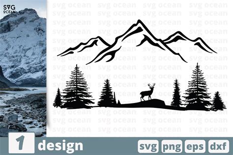 1 MOUNTAINS svg bundle, nature cricut svg By SvgOcean | TheHungryJPEG