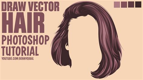 Draw Vector Hair Photoshop Tutorial In this tutorials i will show you how to Make Vector Hair ...