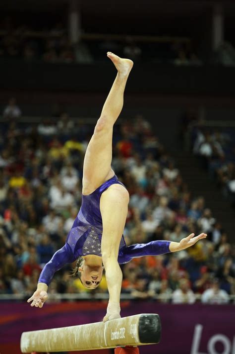 USA female artistic gymnast Jordyn Wieber performing on the balance ...