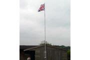 6M TALL WALL MOUNTED FLAGPOLE WITH VERTICAL BRACKET – The Flagman