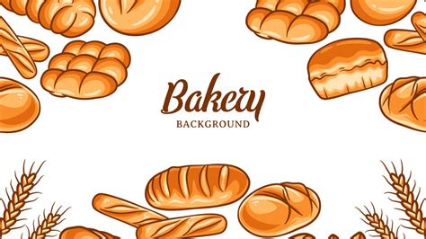 Download Bakery Background With Breads Wallpaper | Wallpapers.com