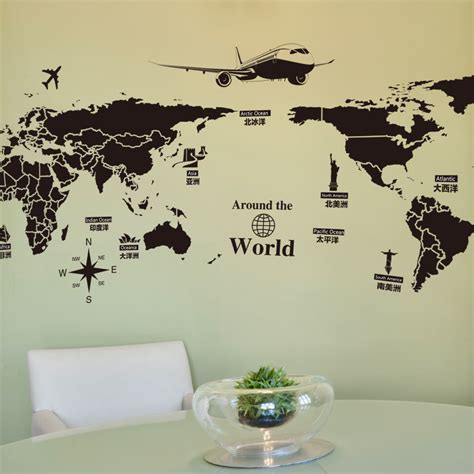 World Map Wall Sticker Teacher Classroom Decor World - vrogue.co