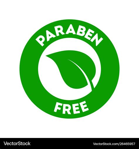 Paraben free icon Royalty Free Vector Image - VectorStock