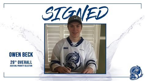 Owen Beck Signs with Steelheads - Mississauga Steelheads