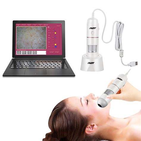 Face intelligent dermal detector, skin analyzer beauty parlour USB HD ...