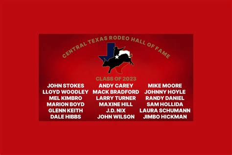 2023 Central Texas Rodeo Hall of Fame Induction Ceremonies & Reunion ...