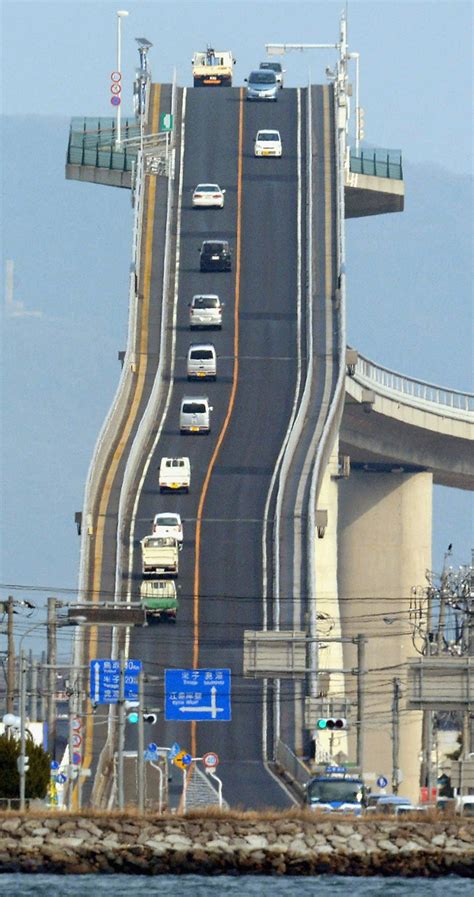 Eshima Ohashi Bridge, A Tall Bridge in Western Japan That Resembles a ...