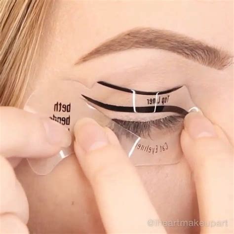 Winged Eyeliner Stencil Guide,Quick No Mess Perfect Cat Liner Smokey ...