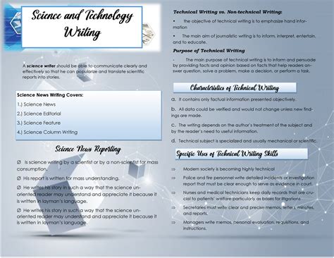 Science and Technology Writing - A science writer should be able to communicate clearly and ...