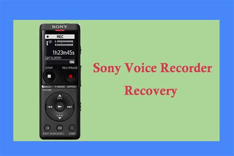 How to Recover Deleted Files from Sony Voice Recorder?