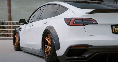 Tesla Model 3 Looks Radical In Forged Carbon Widebody Kit