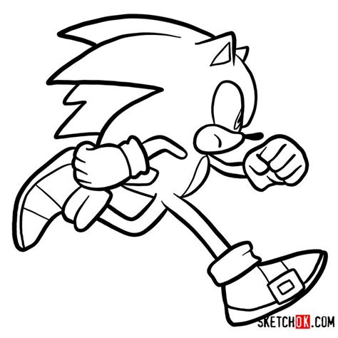 How to draw runnig Sonic | Sonic the Hedgehog - Step by step drawing tutorials | Lego coloring ...