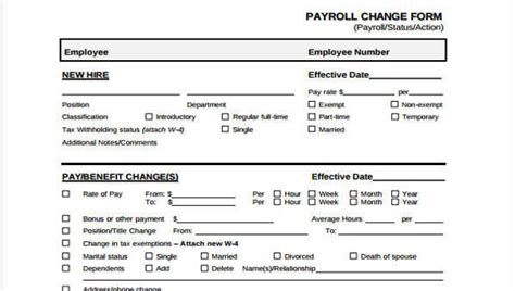 Sample Payroll Forms