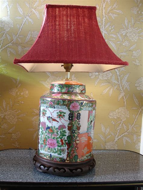 Antiques Atlas - 19thC Cantonese Famille Rose Chinese Table Lamp