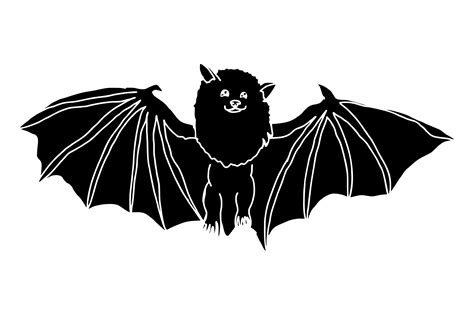 Adorable Flying Bat Silhouette Vector Graphic by Arsa Adjie · Creative ...