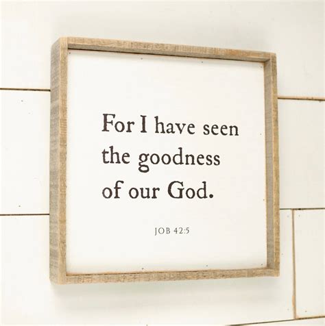 Wall Hangings Signs For I have seen the goodness of our God 15 x 15 ...