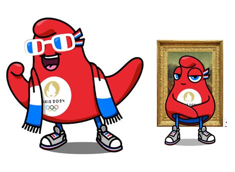 paris 2024 olympics mascots refresh historical phrygian cap to fluffy 'phryges'