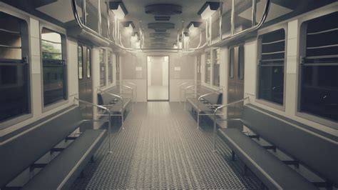 ArtStation - Kolkata Metro Train Interior