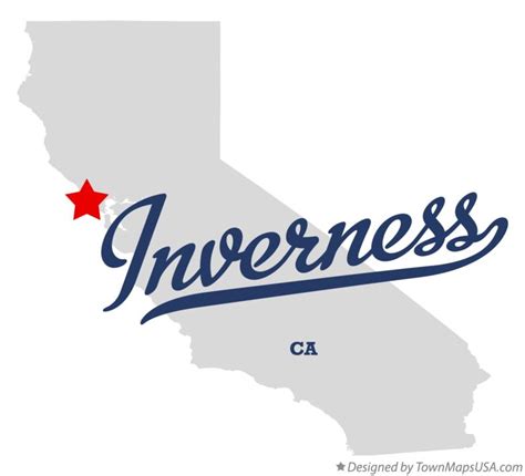 Map of Inverness, CA, California