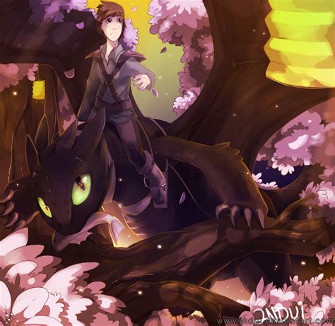 Hiccup and Toothless by indui on DeviantArt