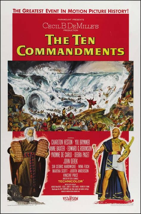 The Ten Commandments Movie Poster (1956) | Great Movies