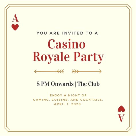 Customize 36+ Casino Invitations Templates Online - Canva