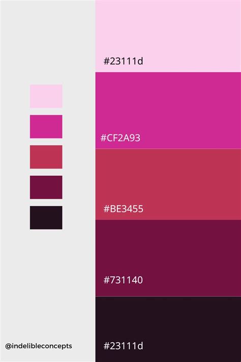 Viva Magenta Color Palette in 2023 | Color palette pink, Purple color ...