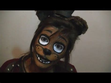 Fnaf Freddy - Maquillaje Make-Up - YouTube | Pintura de cara de halloween, Maquillaje de ...