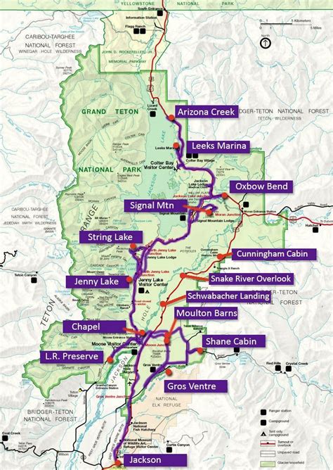 Printable Map Of Grand Teton National Park - Printable Templates