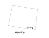 Wyoming State Map with Capital - TeacherVision