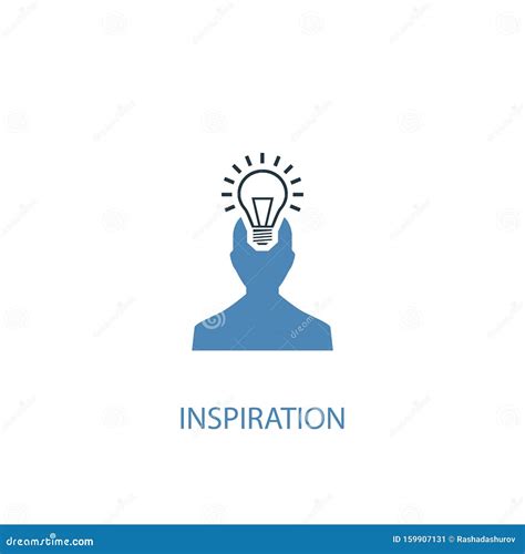 Inspiration Concept 2 Colored Icon Stock Vector - Illustration of ...