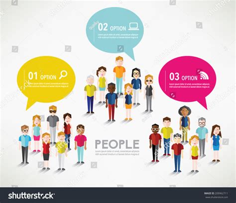 Diferentes grupos sociales de personas Diseño: vector de stock (libre ...