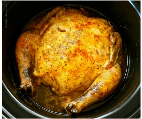 6 Ingredient Slow Cooker Roast Chicken - Wildflour's Cottage Kitchen