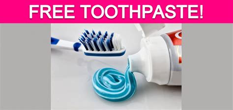 Totally Free Toothpaste! - Free Samples By Mail